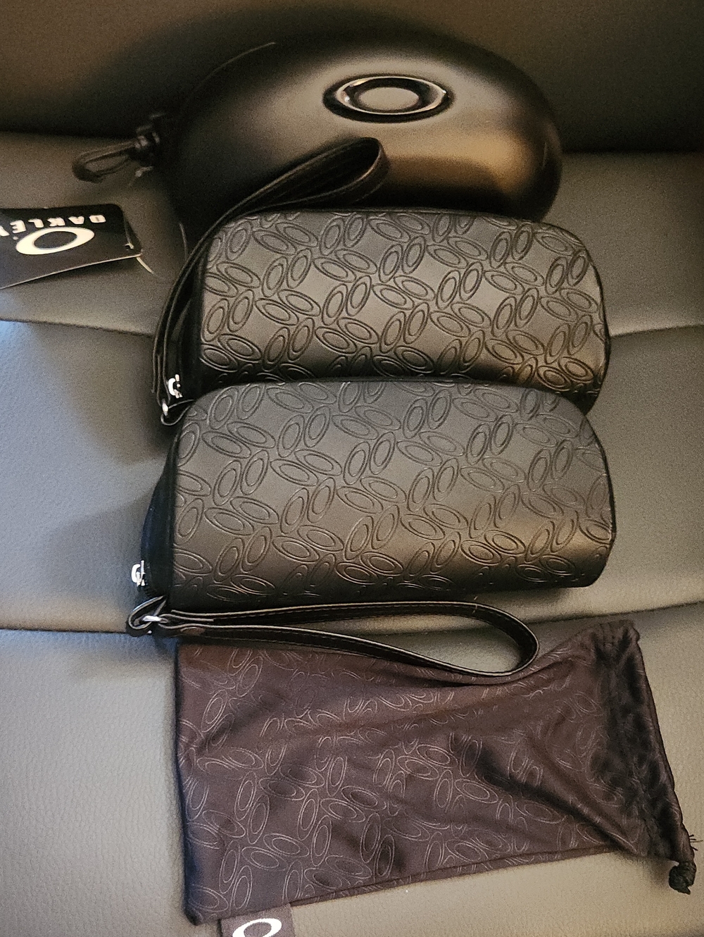 4 Oakley Black Sunglass Pouches Brand New